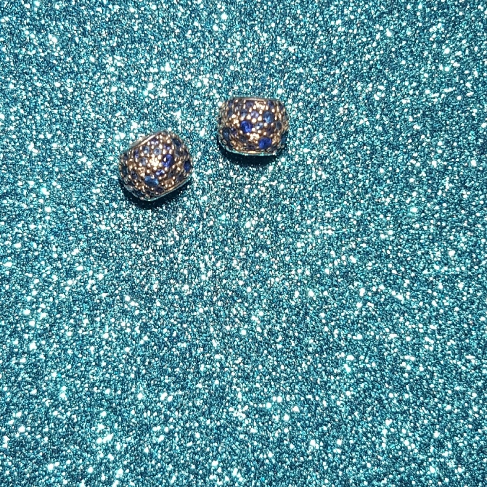 Pandora Pave Lights Charms, Blue Crystal
